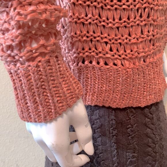 Cotton Emporium Open Stitch Cardigan Size Medium - Picture 9 of 12